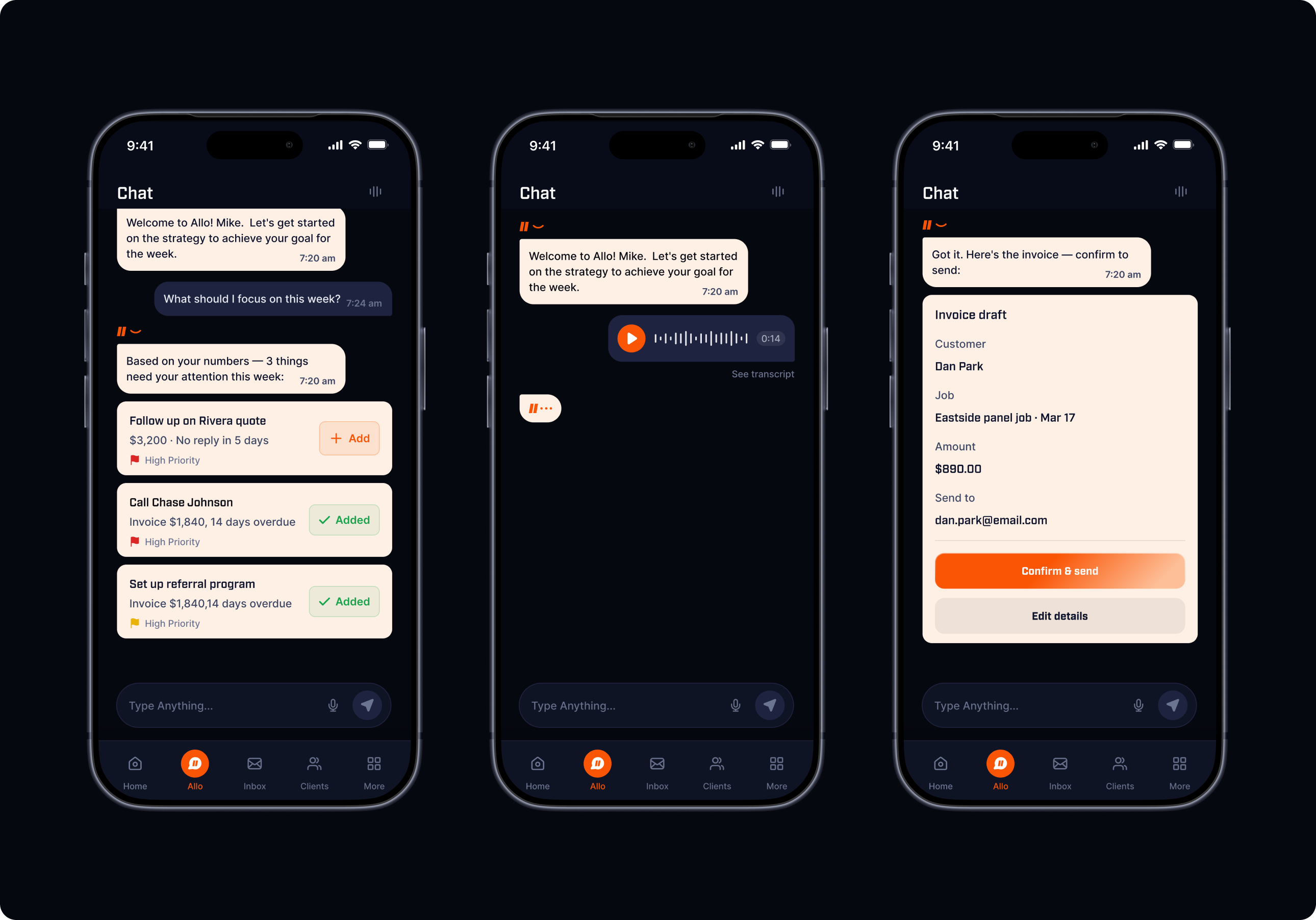 Allo AI chat, more examples